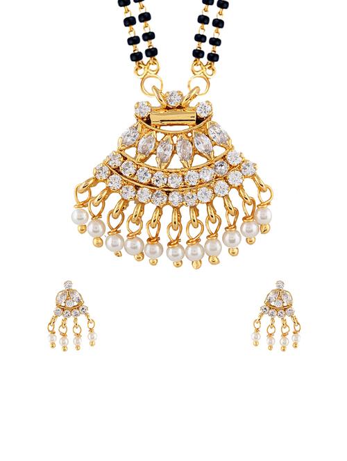 parijaat cz mangalsutra for women - 12803187 - Very Small Image - 1