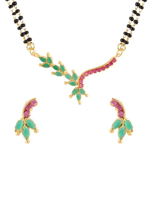 parijaat cz mangalsutra for women - 12803312 - Very Small Image - 1