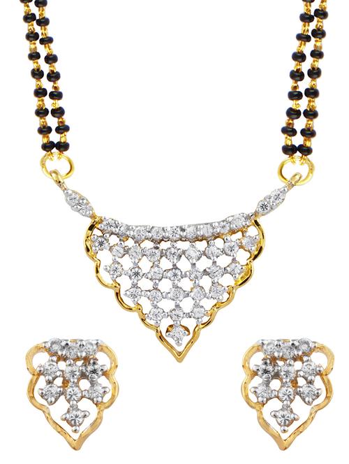 parijaat cz mangalsutra for women - 12803695 - Very Small Image - 1