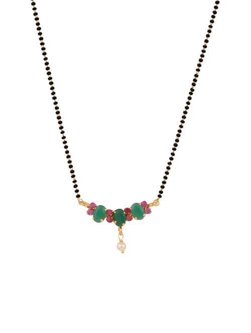 parijaat cz mangalsutra for women - 12804040 - Very Small Image - 1