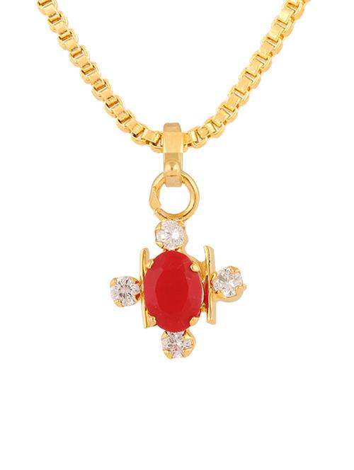 parijaat cz pendant for women - 12804072 - Very Small Image - 1