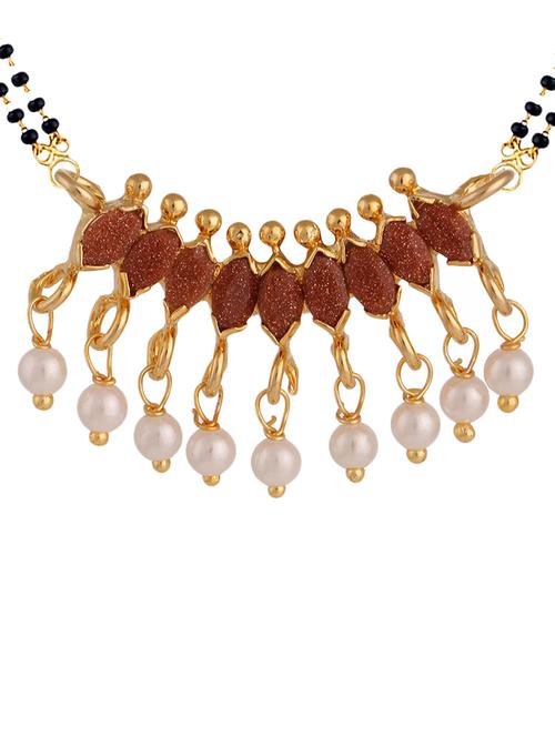 parijaat cz mangalsutra for women - 12804243 - Very Small Image - 1