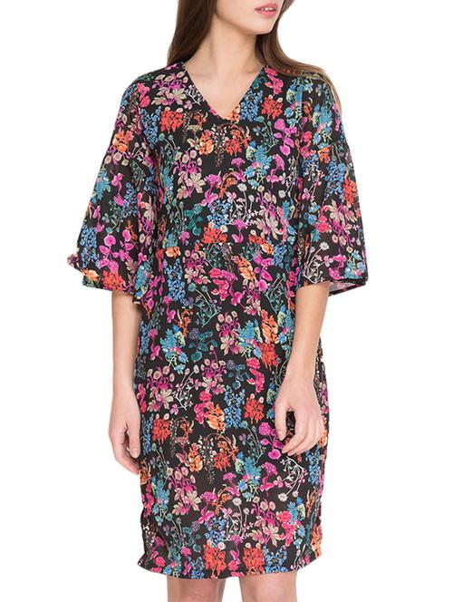 black cotton shift dress - 12806315 - Very Small Image - 1