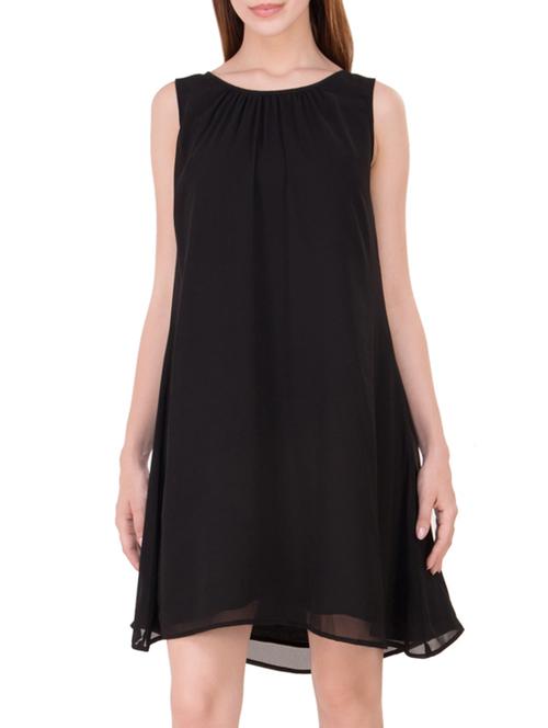 women's shift solid dress - 12806528 - Very Small Image - 1
