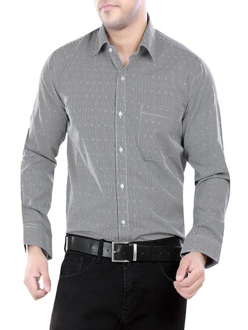 black cotton formal shirt - 12815558 - Very Small Image - 1
