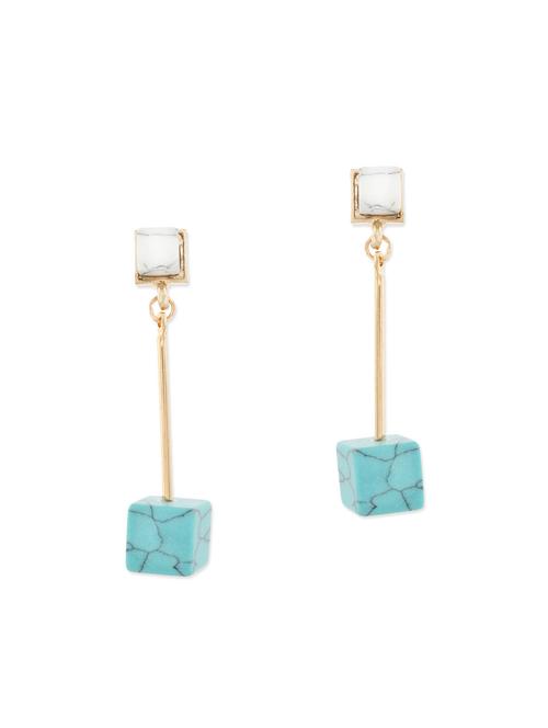 blue metal drop earrings - 12816197 - Very Small Image - 1