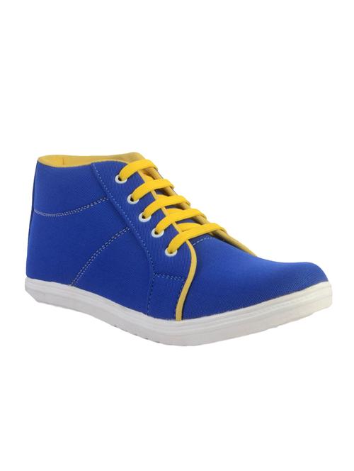 blue canvas lace up sneakers - 12817307 - Very Small Image - 1