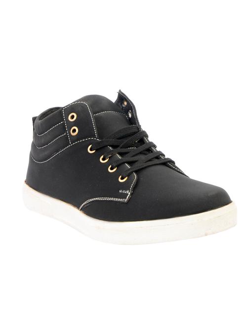 black leatherette lace up shoe - 12817328 - Very Small Image - 1