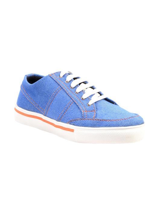blue canvas lace up sneakers - 12817344 - Very Small Image - 1