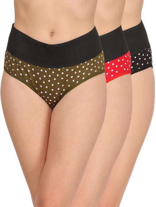 multi colored cotton tummy tucker panties - 12818996 - Very Small Image - 1