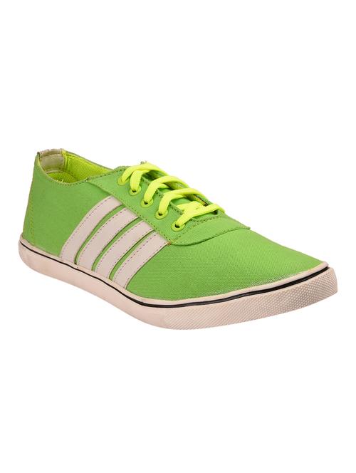 green canvas lace up sneaker - 12820358 - Very Small Image - 1