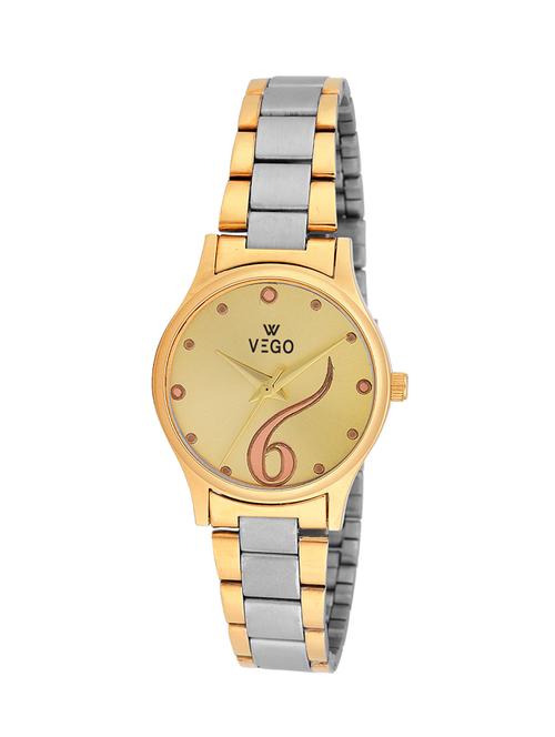 vego agf020 women's single silver colour with stainless steel strap quartz watch - 12821586 - Very Small Image - 1