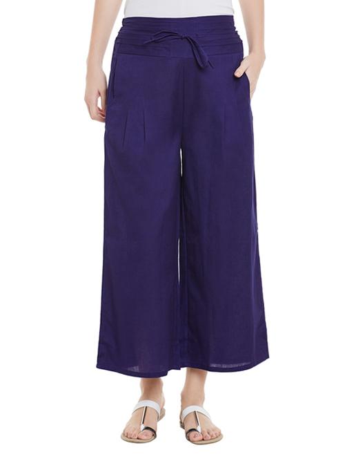 blue cotton palazzo - 12821786 - Very Small Image - 1