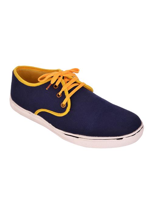 blue canvas lace up sneaker - 12823322 - Very Small Image - 1