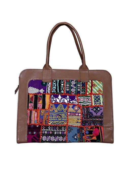 multi colored cotton handbag - 12826779 - Very Small Image - 1