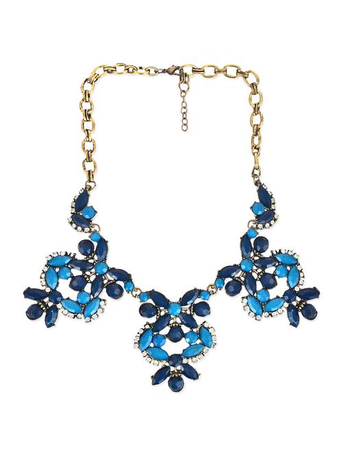 blue metal short necklace - 12828253 - Very Small Image - 1