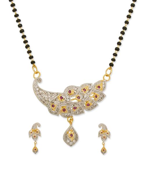 multi colored metal mangalsutra necklace - 12829686 - Very Small Image - 1