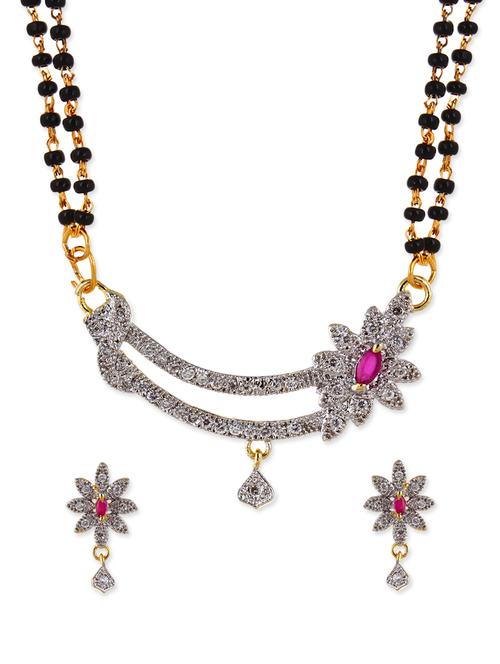 multi colored metal mangalsutra necklace - 12829687 - Very Small Image - 1