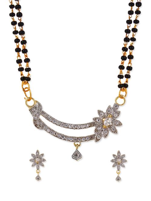 multi colored metal mangalsutra necklace - 12829689 - Very Small Image - 1