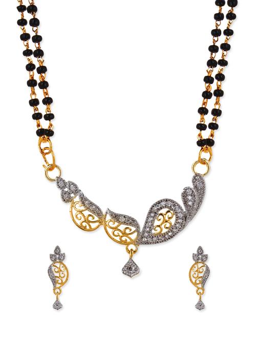 multi colored metal mangalsutra necklace - 12829690 - Very Small Image - 1