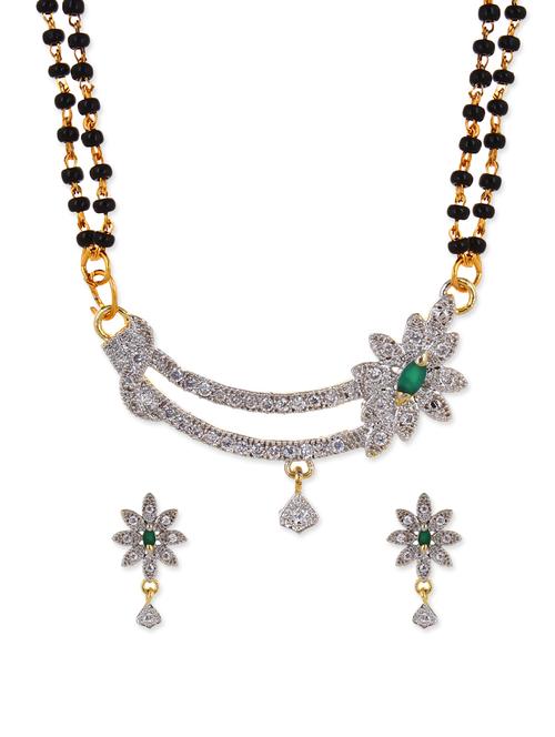 multi colored metal mangalsutra necklace - 12829693 - Very Small Image - 1