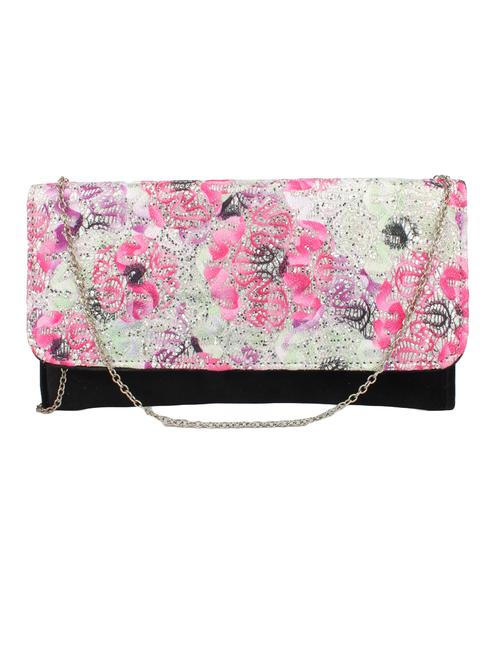 pink synthetic leather clutch - 12829947 - Very Small Image - 1