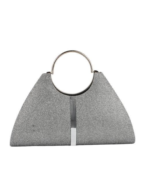 grey synthetic leather clutch - 12829966 - Very Small Image - 1