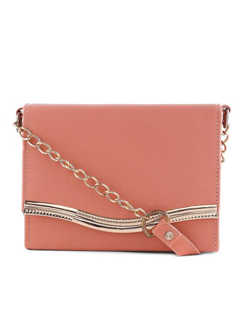 pink synthetic leather sling bag - 12829989 - Very Small Image - 1
