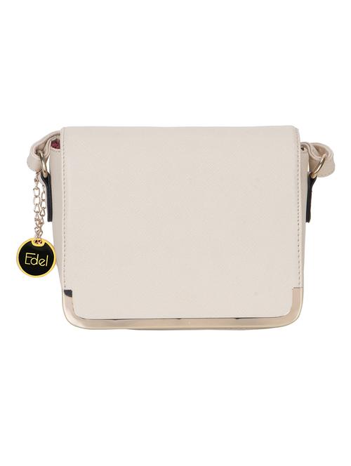 beige leatherette handbag - 12830719 - Very Small Image - 1