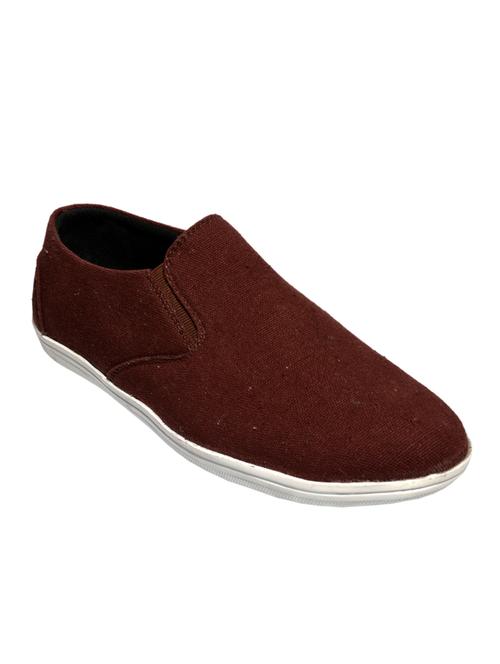 brown canvas slip on shoe - 12831834 - Very Small Image - 1