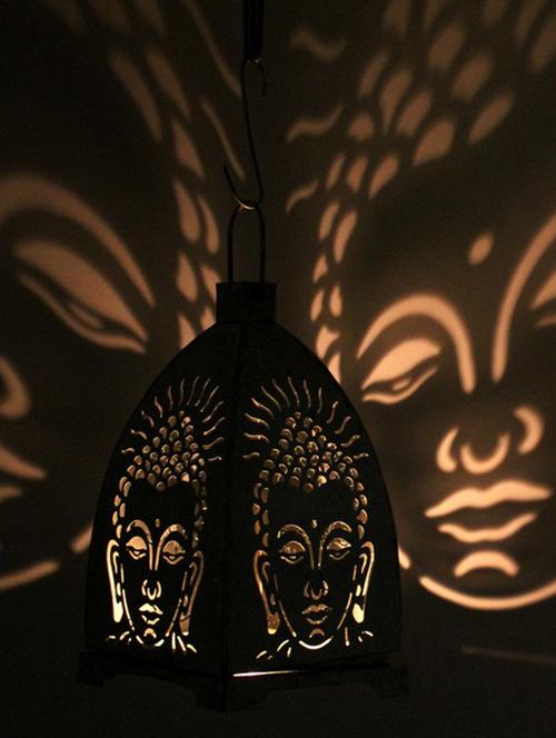 designer small buddha lamp- blue  shape made of soft steel. ss-7001b - 12832533 - Very Small Image - 1