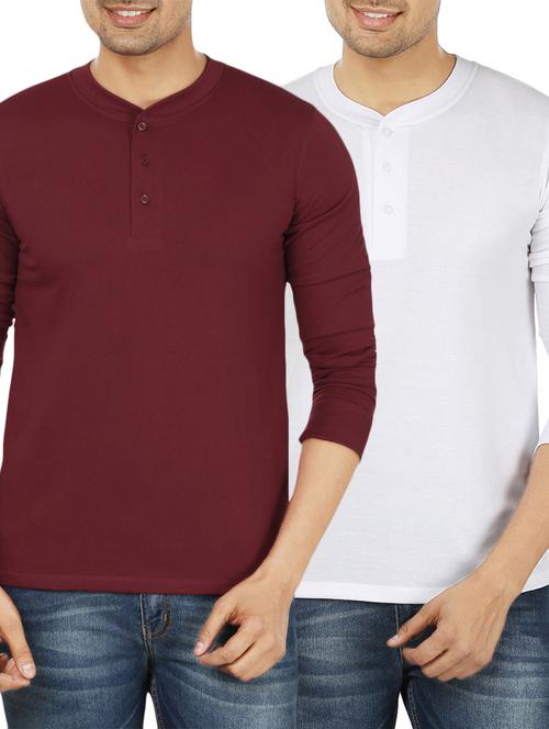 solid cotton t-shirts (set of 2) - 12833164 - Very Small Image - 1