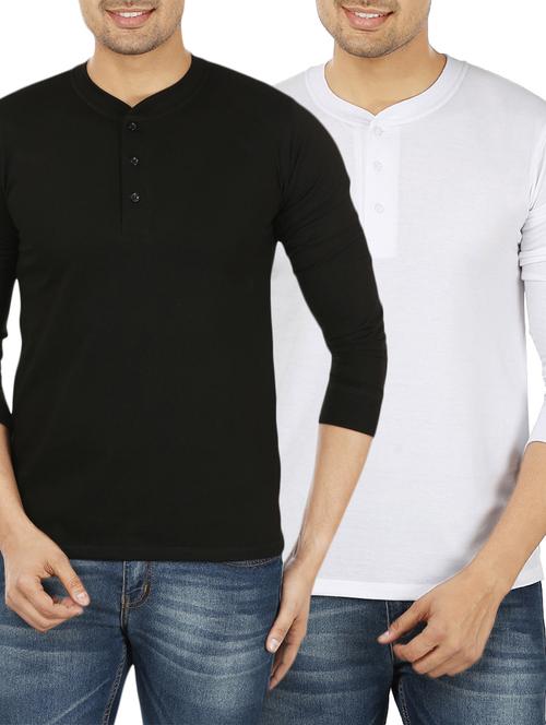 solid cotton t-shirts (set of 2) - 12833179 - Very Small Image - 1