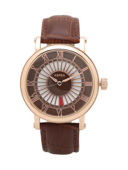 aspen escape am0079 men's brown analog watch - 12833754 - Very Small Image - 1