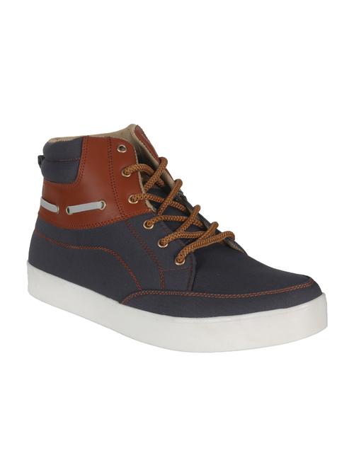 grey canvas lace up sneaker - 12835197 - Very Small Image - 1