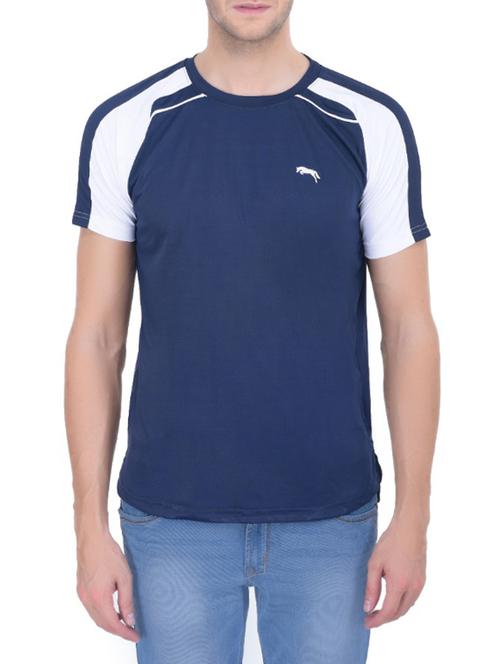 blue polyester t-shirt - 12835502 - Very Small Image - 1