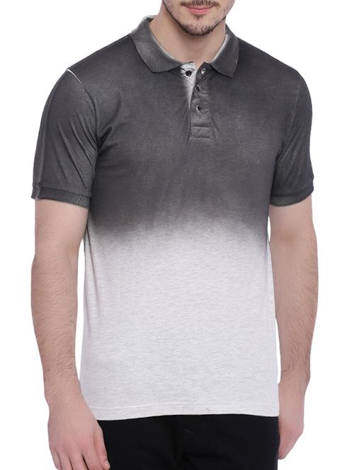 grey cotton ombre t-shirt - 12839319 - Very Small Image - 1