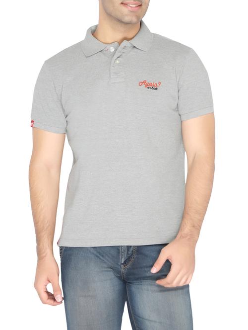 grey cotton t-shirt - 12840316 - Very Small Image - 1