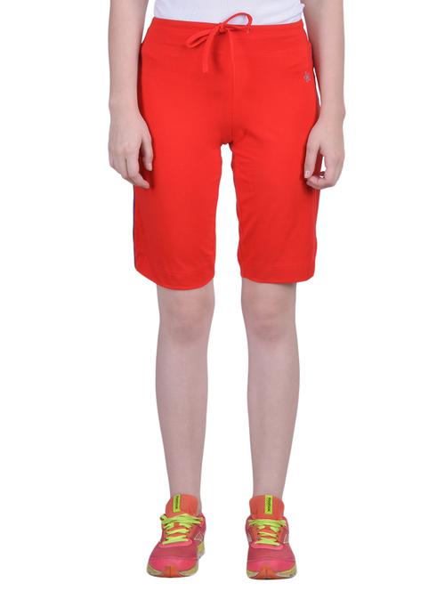 red cotton sports shorts - 12840477 - Very Small Image - 1