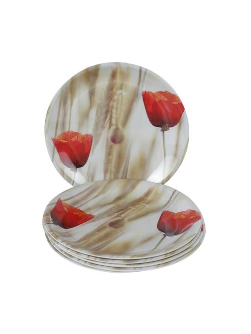 set of 6 kjaggs half plate floral print -melamine - 12840766 - Very Small Image - 1