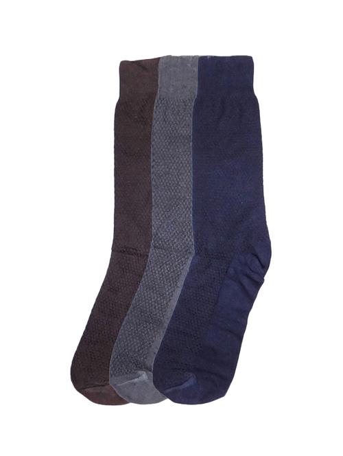multi colored set of 3 cotton sock - 12842183 - Very Small Image - 1