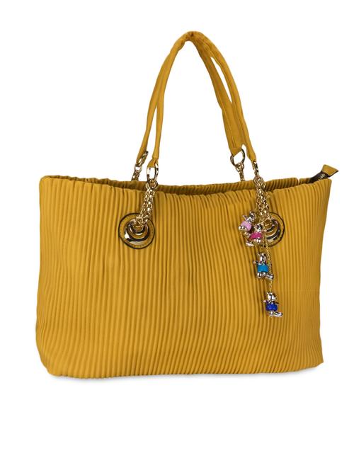 yellow leatherette handbag - 1284539 - Very Small Image - 1