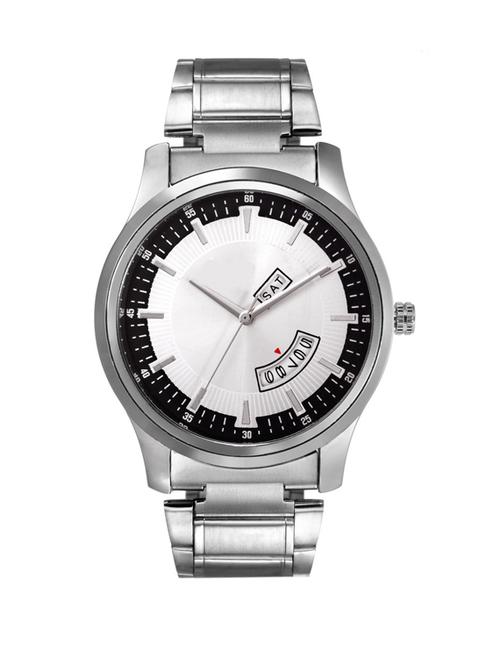 round dail stainless steel strap analog watch - 12846793 - Very Small Image - 1