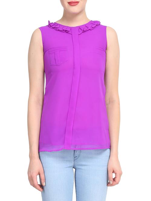 purple polyester regular top - 12847655 - Very Small Image - 1