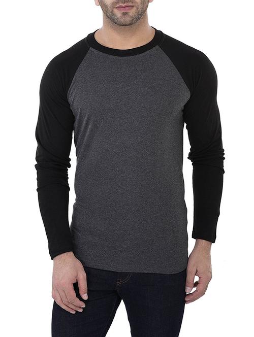 grey cotton raglan t-shirt - 12851233 - Very Small Image - 1