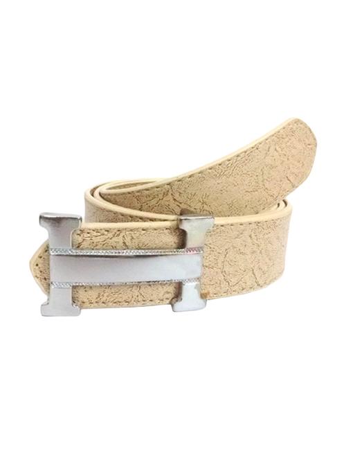 cream leather belt - 12854011 - Very Small Image - 1
