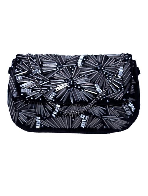 silver cotton clutch - 12854246 - Very Small Image - 1