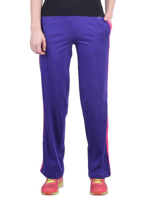 purple cotton track pant - 12854334 - Very Small Image - 1