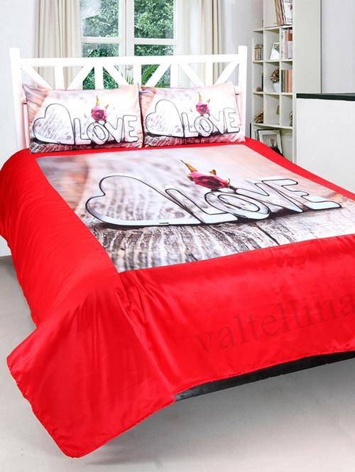 valtellinalove print double bedsheet & 2 pillow covers - 12854363 - Very Small Image - 1