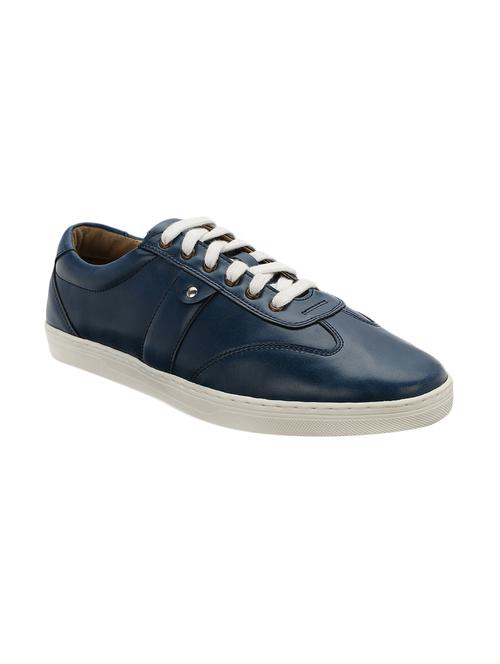 blue leatherette lace up shoe - 12854720 - Very Small Image - 1
